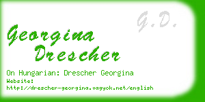 georgina drescher business card